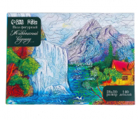 Развивающая игрушка Пазл Живописный водопад 