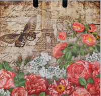 Пакет Манифик, полиэтиленовый с пластиковой ручкой, 37х34см 