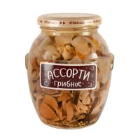 Грибное Ассорти марин Медведь Любимый ст/б 580г 