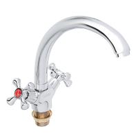 RAIN Смеситель для кухни Нефрит, высокий, гайка, латунь, кран-буксы 1/2 