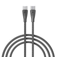 Кабель для зарядки Type C-Type C BY Nylon Pro 60Вт 2м 5A нейлон черный 