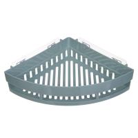 Полка настенная угловая большая пластик VETTA Classic оливковый 35x25x7см 