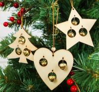 Подвеска новогодняя "Фигурки с бубенчиками", МИКС    