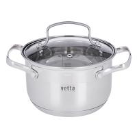 Кастрюля VETTA Берн 16х10см. 1,9л. со стекл. крышкой, индукция 