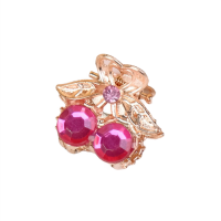 Краб для волос Арфея вишенки 2,3см золото микс 