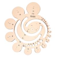 Трафарет K-I-N 7490 окружности с разными радиусами дымчатый 