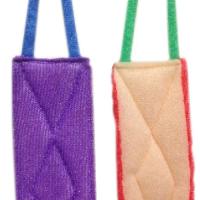 Мочалка для тела Чистон комбинированная объемная с ручками 42х12см 