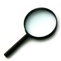 Лупа увеличительная d6см, пластик, 5-ти кратное увеличение 