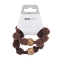 Резинки для волос ЮНИLOOK 2шт d6,5см 4 цвета 