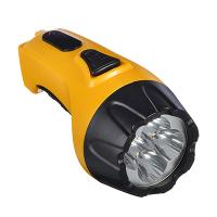 Фонарь аккумуляторный ЧИНГИСХАН 4 ярк. LED, вилка 220В, пластик, 13x5,3 см 