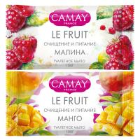 Мыло твердое туалетное CAMAY LE FRUIT Малина/Манго 100г 