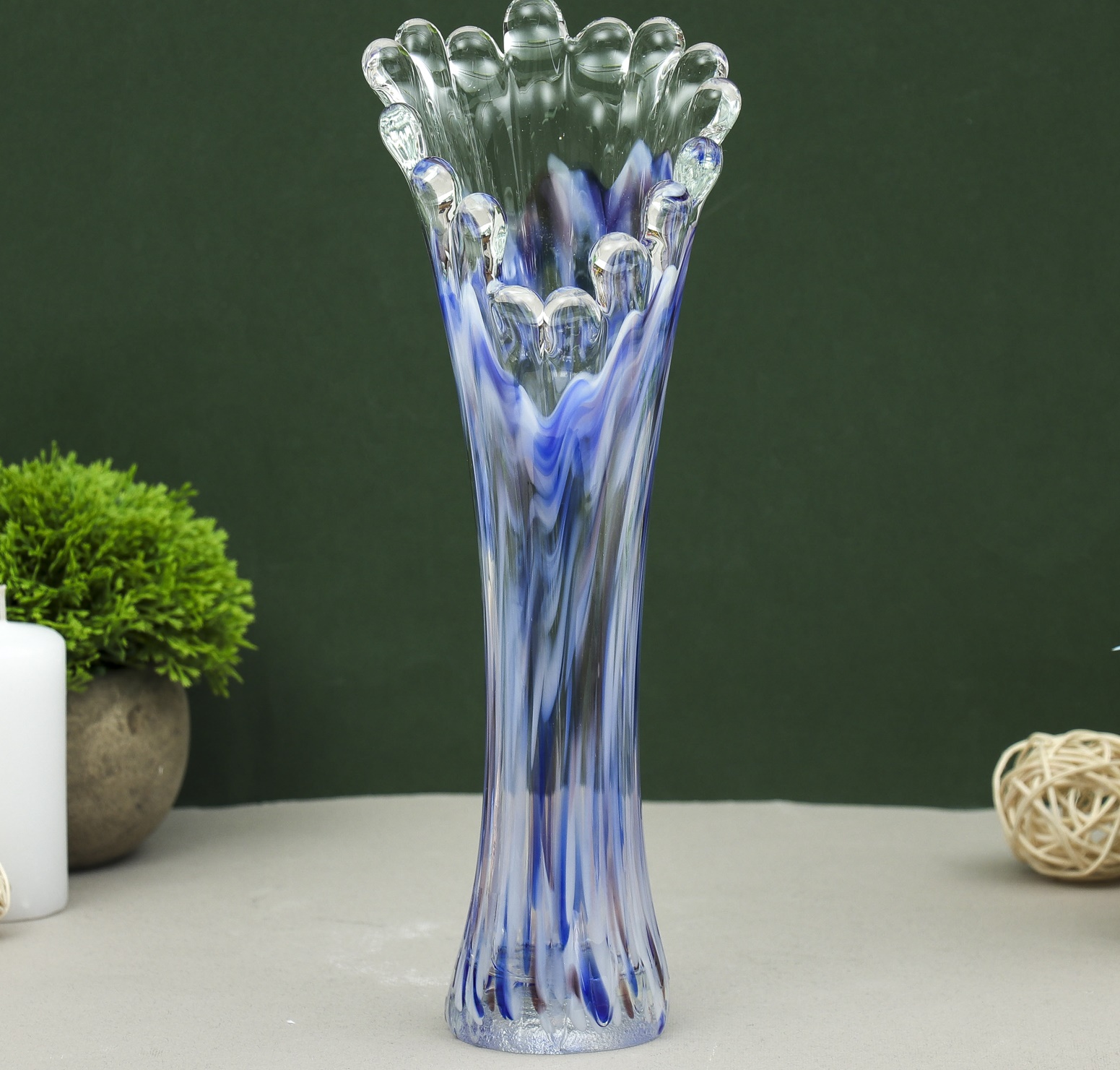 Ваза "Коралл", высота 28 см в ассортименте 