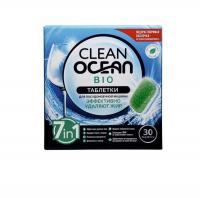 Tаблетки для ПММ OCEAN CLEAN bio 30 шт (водораств.пленка) 540г 