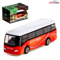 Автобус металлический Междугородний АВТОГРАД масштаб 1:64 №SL-2515 цвет красный 