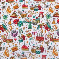 Бумага глянцевая Угощения 1х0,7м 