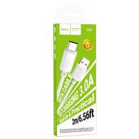 Кабель для зарядки hoco модель X88 USB-C белый 2м 