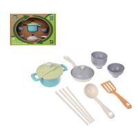 Игровой набор посуды ИГРОЛЕНД Экопластик 14 предметов пластик 29х10х20 см 