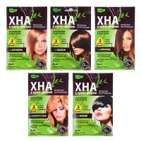 Крем-хна NATURALIST, оттенки: карамель, черный, золотисто-русый, каштан, шоколад, 50 мл 