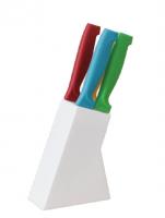 Набор ножей 4шт 11,5/8,5/9,5/6,5см на подставке Радуга 