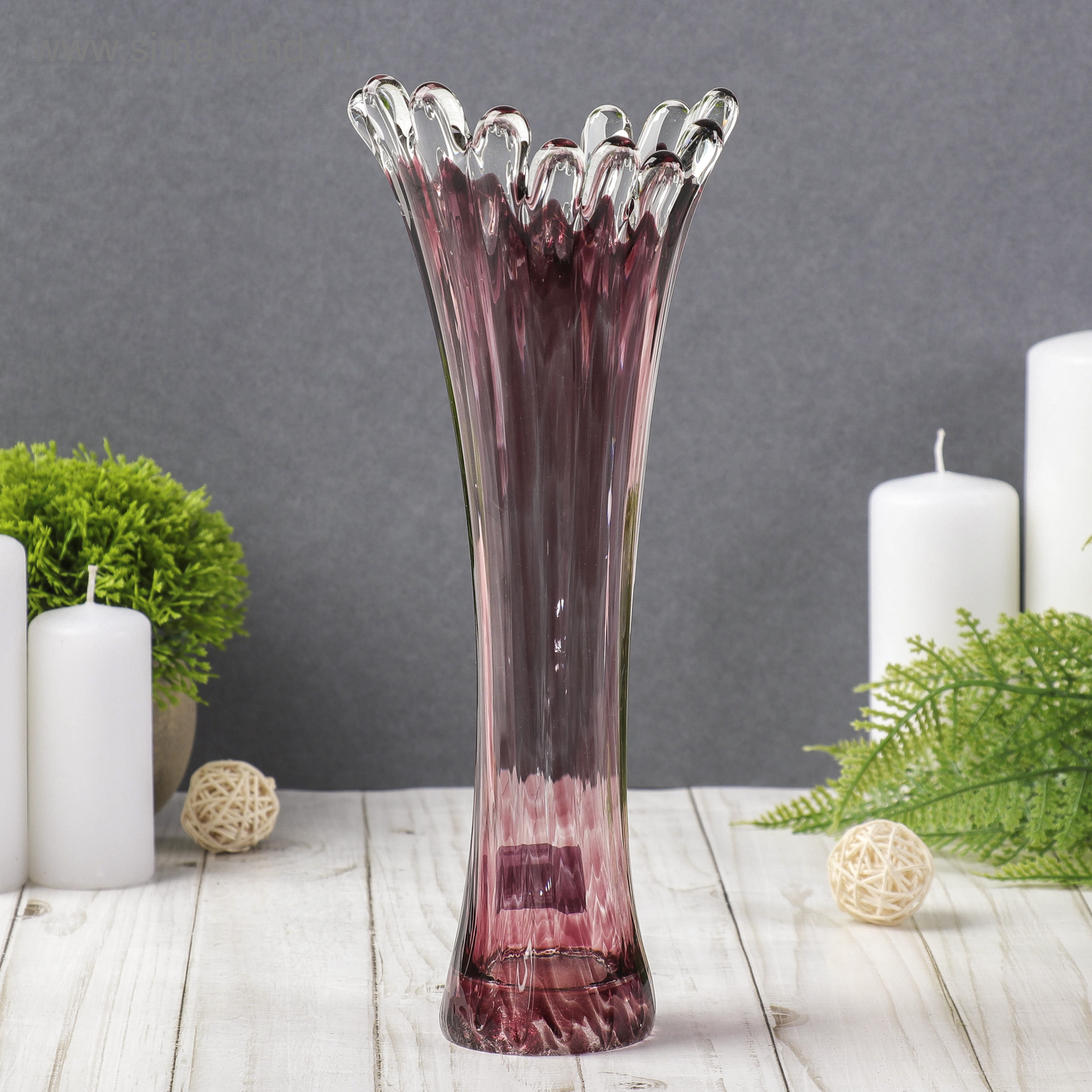 Ваза "Коралл", высота 28 см в ассортименте 