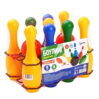 Боулинг цветной 9 кеглей 4 шара 