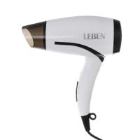 Фен для волос складной LEBEN 1200Вт 2 скорости бело-черный концентратор 
