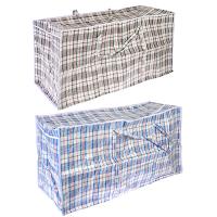 Сумка хозяйственная, нетканый материал, 100x50x40см, "Клетка", 2 цвета 