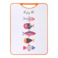 Доска разделочная SATOSHI "Рыбки" 38х28х1,3см, пластик 
