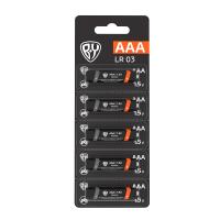 Батарейка AAA BY LR03 1шт в отрывном блистере щелочная 1.5В 