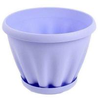 Горшок Знатный d-22,5см + поддон 3,9л сиреневый 