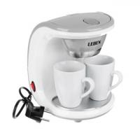 Кофеварка капельная LEBEN 500Вт, две керамические чашки 0,3л 