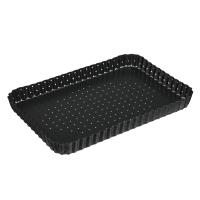 Форма для выпечки перфорированная VETTA 31x21х3см съемное дно угл.сталь антипригарное покрытие 