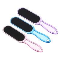 ЮниLook Терка для ног 2-x сторонняя с абразивной поверхностью, пластик, 24,5x5,3см, 3 цвета 