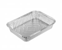 Форма для запекания, алюминиевая фольга, 21х15,8х4,3см, дно 19,6х14,4см, 1125мл, L-край, R29L 