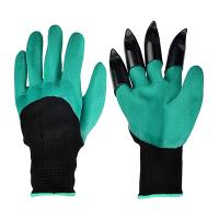 Перчатки садовые нейлоновые с когтями INBLOOM, с латекс. полуобл., 9-10 размер, (75-80гр) 29х16х7 