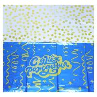  Скатерть праздничная, фольгированная, голография, 137x183 см 