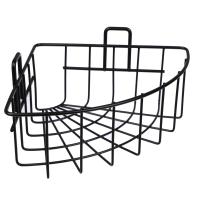 Полка настенная угловая металл VETTA 26x19x8см черный 