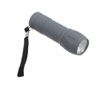 Фонарик мини, прорезиненное покрытие, 9 LED, 1 режим, 3хААА ЕРМАК 