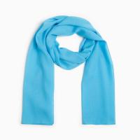 Шарф палантин женский шифоновый цвет синий р-р 50х160 