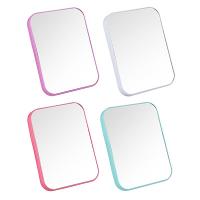 Зеркало настольное, пластик, стекло, 13х18см, 4 цвета, ЗН19-1 
