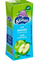 Сок яблоко БОНДИ 0,2л/27 