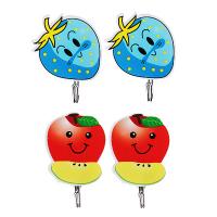 Крючки самоклеящиеся в пакете ВЕСЕЛЫЙ РОДЖЕР, 2 шт, металл, пластик, 4 дизайна 