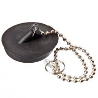 Пробка для ванны с цепочкой 29см, резина, d4см 