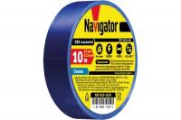 Изолента 15/10 Navigator синяя (10!) 71233 