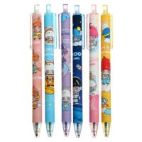 Ручка гелевая, автоматическая 0.5 мм, стержень синий, корпус с рисунком, МИКС  