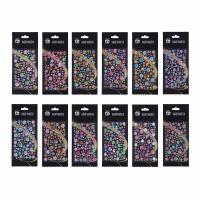 Набор наклеек декоративных Fntastic 24x10см разные стразы 12цв 