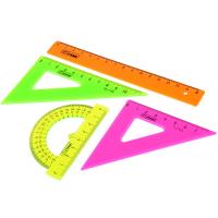 Линейка 20см пластик 