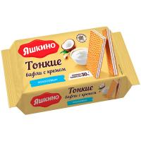 Ваф.тонкие Яшкино 144г кокосовый крем 