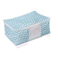 Кофр для хранения вещей с ПВХ-окном Доляна Лагуна цвет бирюзовый 45х30х20см 