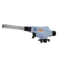 Горелка газ.ЧИНГИСХАН с пьезо, цанг.захват, узк.сопло, пласт.,латунь, для пайки,резак; 16,5х4х6,2см 